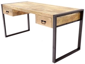 furniture-nabytek.cz - Písací stôl z masívneho dreva mango 160x76x70