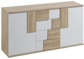 Komoda Elstra II dub sonoma/ biela