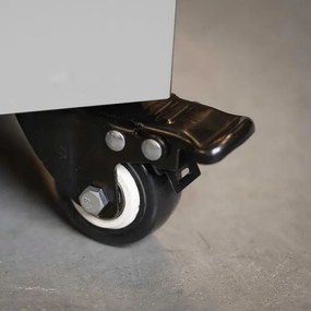 Planika Faro GAS - Vonkajší plynový krb 142x36 cm 8kW biela + ochranný kryt