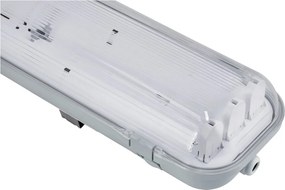 SADA 4 LED garážových lámp, 120 cm prémiové hermetické svietidlo + LED trubica