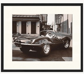 Fotografia v ráme Steve McQueen in His Jaguar