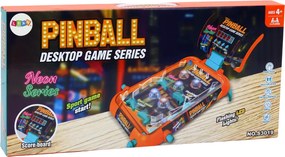 LEAN Toys Obratnostná hra Pinball – LED svetlá, zvuky, tabuľka skóre