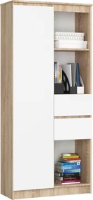 Regál R15 R80 1D 2SZ CLP PK sonoma / biely