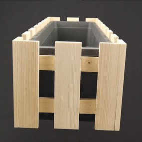 AMADEA Drevený obal na kvetináč, 62x21,5x18cm Český výrobok