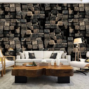 Fototapeta - Hromada drevených nosníkov (152,5x104 cm)