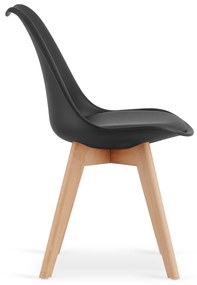 Čierna jedálenská súprava 1 + 4, stôl MADO ARTISAN 120x80 + stoličky BALI MARK čierna