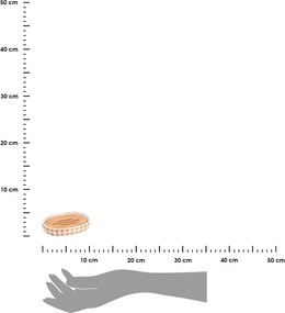 Miska na mydlo Vichy, kombinácia farieb/s drevenými prvkmi