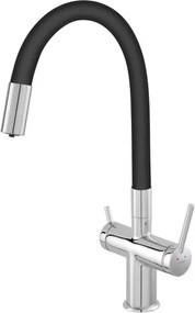 Novaservis Ferro Filtrata trojcestná drezová batéria chróm BFT41B
