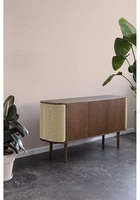 Nízka komoda v dekore duba v hnedo-prírodnej farbe 150x75 cm Treasures – UMAGE