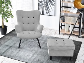 Relaxačné kreslo Dawntawn (biela + čierna). Akcia -20%. Vlastná spoľahlivá doprava až k Vám domov. 1135677