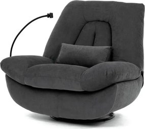 Polohovacie kreslo sivé, elektrické TV-7089 GREY2