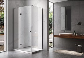 BPS-koupelny Obdĺžnikový sprchovací kút ZES KZ03D 120x100 chróm/transparent - bez vaničky