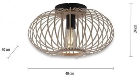 Leuchten Direkt 11410-79 - Prisadený luster RACOON 1xE27/40W/230V pr. 40 cm