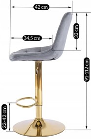 PROXIMA.store - Jedálenská barová stolička ARCOS FARBA: béžová