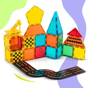 Vzdelávacie stavebné magnetické bloky 72 ks RK-780 Ricokids