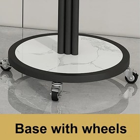 Luxusný stojan na kvety v čiernej farbe 130 cm