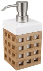 Dávkovač mydla Optima Libra biela/bambus LIB99