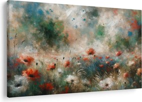 Obraz – Abstrakcia poľa s makmi (90x60 cm)