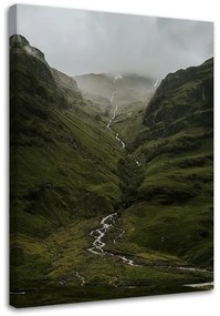 Obraz na plátně Horská mlha Řeka Příroda - 40x60 cm