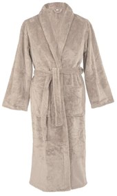 Taupe župan z mikroplyšu veľkosť L/XL Pippa – Tiseco Home Studio