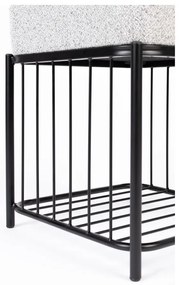 Svetlosivý taburet Milou – White Label