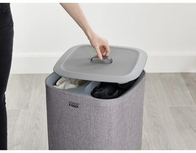 Sivý textilný kôš na bielizeň Joseph Joseph Tota, 60 l