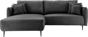 XXXLutz ROHOVÁ SEDAČKA, textil, čierna Livetastic - Sedačky - 002310012374