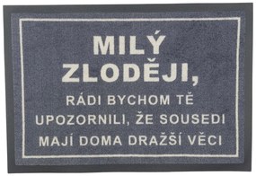 GDmats koberce Rohožka Milý zlodeji 40x60 cm - 40x60 cm