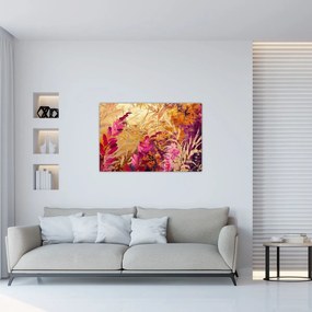 Obraz - Abstraktná maľba kvetov II. (90x60 cm)