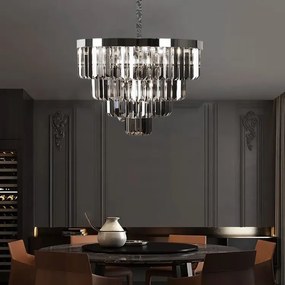 Toolight Toolight, krištáľové závesné svetlo 8xE14 APP1534-8CP4, chrómová, OSW-06164