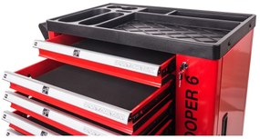 Dielenský vozík G21 Cooper 6, červený 6350403