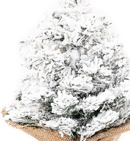 Zasnežený stromček v jute Tiga, 30 cm, 30 cm