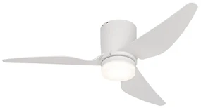 Stropný ventilátor biely 123 cm vrátane LED stmievateľný s diaľkovým ovládaním - Patty