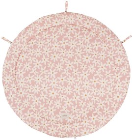 Ružová detská hracia podložka Blash Daisies – Malomi Kids