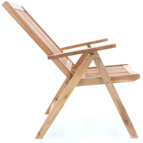 Záhradná stolička Kobe, hnedá