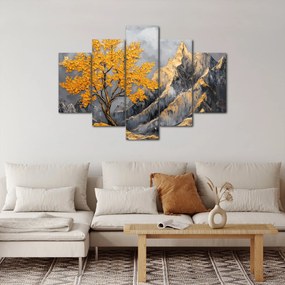 Obraz – Zlatý strom v horách (150x105 cm)