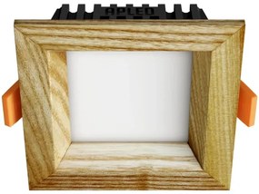APLED - LED Podhľadové SQUARE WOODLINE LED/3W/230V 3000K 9x9 cm jaseň masív