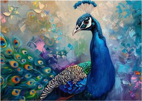 Obraz - Maľba páva (70x50 cm)