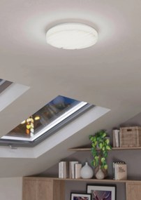 EGLO LED moderné stropné svietidlo FERENTINO, 10W, teplá biela, 28cm, okrúhle, biele