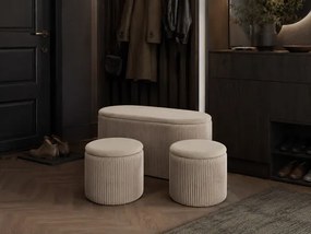 Set troch taburetiek ARVION béžové PHO5963 (3 ks)