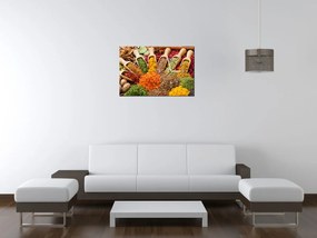 Gario Obraz s hodinami Festival korenín Rozmery: 100 x 40 cm