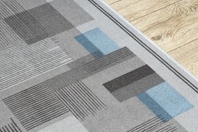 Protišmykový behúň LISTRA geometrický, sivý