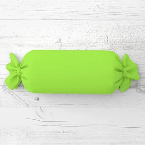 Biante Vankúš valec bonbon Rongo RG-041 Žiarivý zelený 15x40 cm