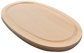 AMADEA Drevená servírovacia doska - podnos ovál, masívne drevo, 23 cm