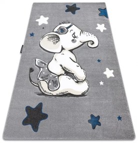 styldomova Detský sivý koberec PETIT Slon