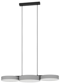 Eglo 900856 - LED RGBW Stmievateľný luster na lanku BARBANO-Z 3xLED/7,5W/230V šedá