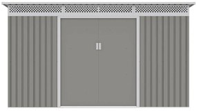 G21 Záhradný domček GRAH 915 - 340 x 269 cm, metalický šedý 63900994