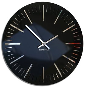 Dizajnové nástenné hodiny Trim Flex z112-1-0-x, 30 cm, čierne