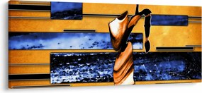 Obraz abstraktné maľby (120x50 cm)