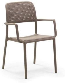 BORA ARMCHAIR záhradná stolička s podrúčkami tortora